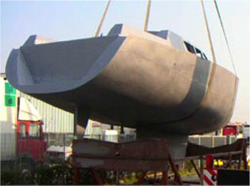 Vickers 45 radius chine steel boat plans